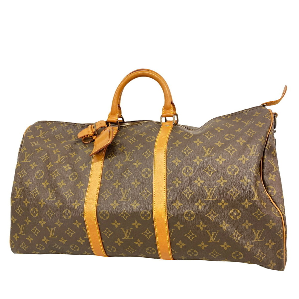 Louis Vuitton Bags - Boston Monogram Keepall Bandoulière 55 M41414 Brown Men'...